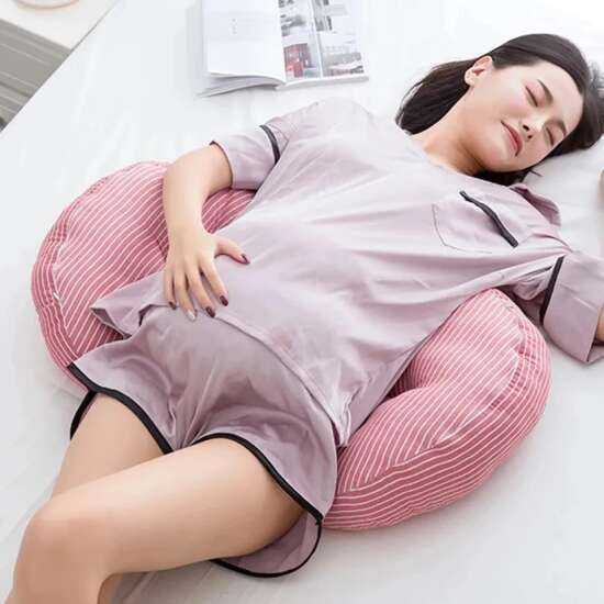Cojín Almohada Maternal Para Dormir Multifunción Forma De U - Imagen 6