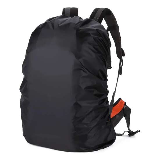 Funda Cubierta Mochila Protector De Lluvia Impermeable 35 L Color Negro - Imagen 1