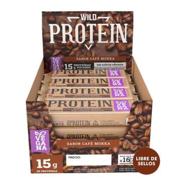 Barritas Wild Protein Vegana Café Mokka Caja 16 Unidades