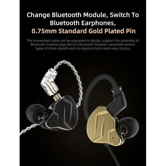 Auriculares In-ear Gamer Kz Zsn Pro X (sin Micrófono) Negro - Imagen 6