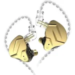 Auriculares In-ear Gamer Kz Zsn Pro X (sin Micrófono) Dorado