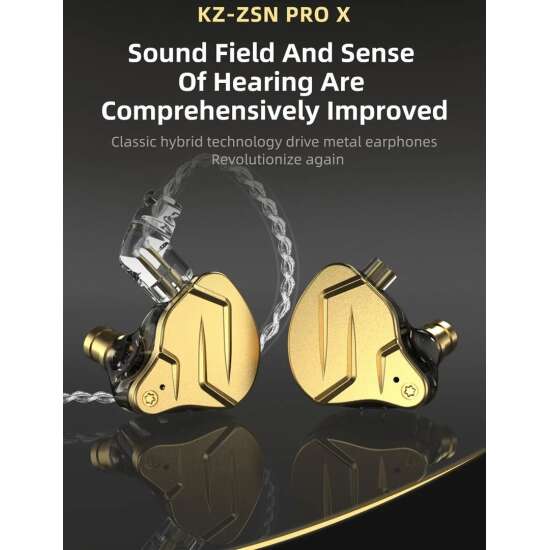 Auriculares In-ear Gamer Kz Zsn Pro X (sin Micrófono) Negro - Imagen 7