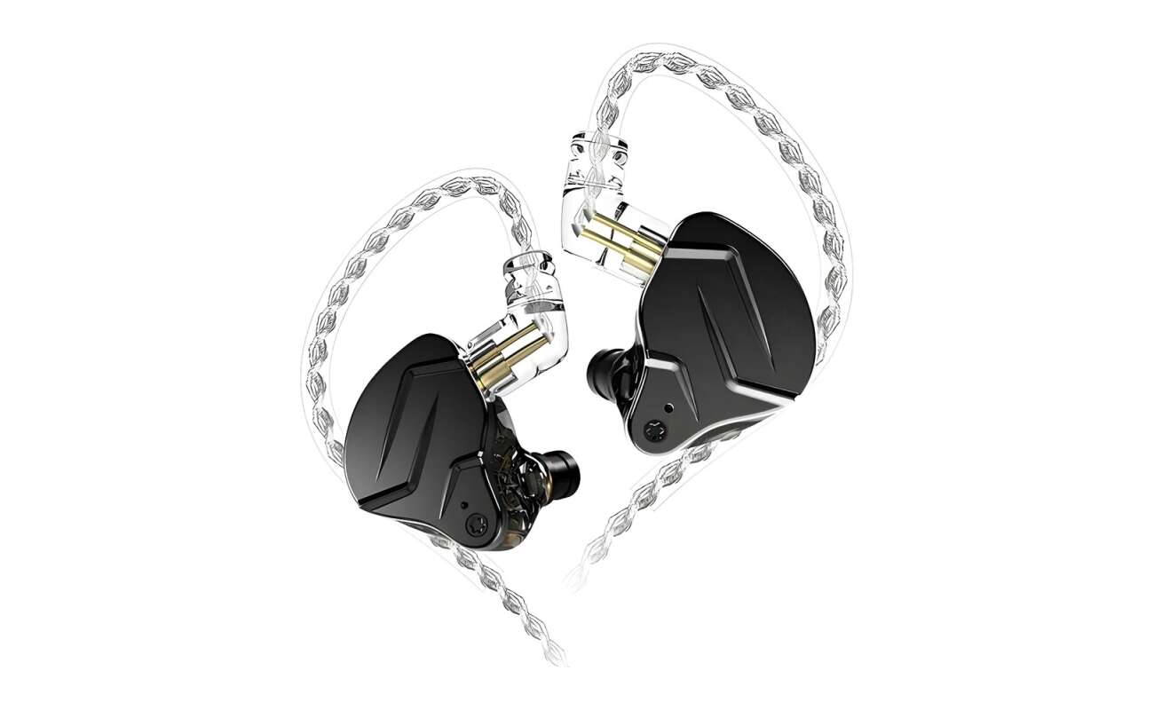 Audífonos KZ ZSN Pro X Negro sin Micrófono Híbridos 1BA+1DD