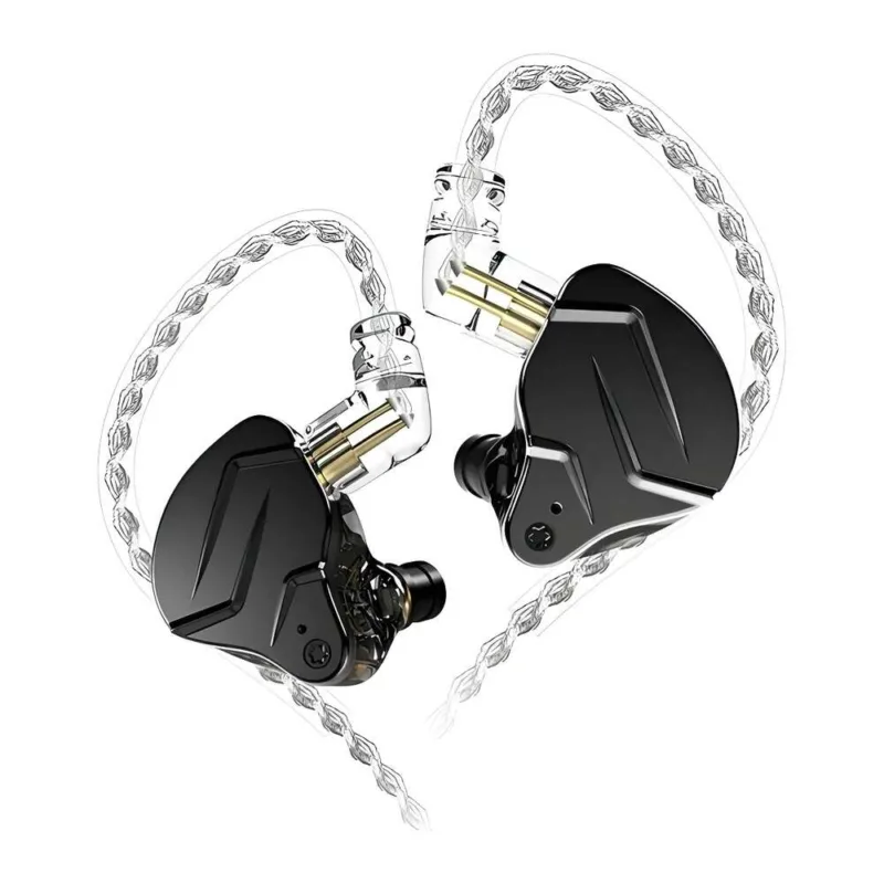 Audífonos KZ ZSN Pro X Negro sin Micrófono Híbridos 1BA+1DD
