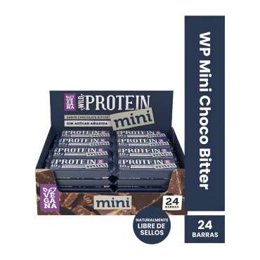 Wild Protein Mini Vegana Chocolate Bitter Caja 24 Barritas