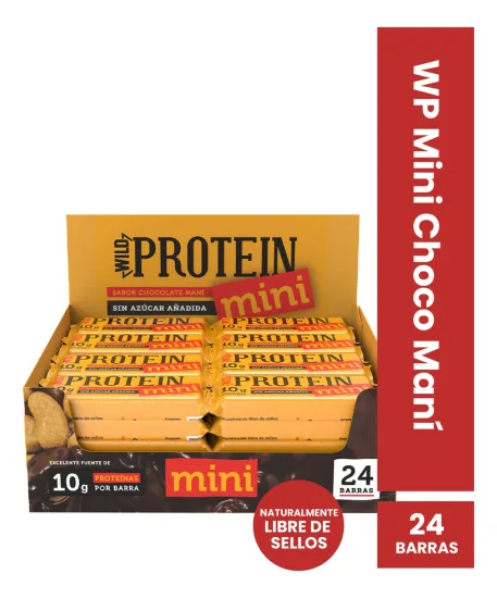 Wild Protein Mini Chocolate Maní 24 Unidades - Imagen 2