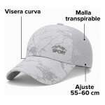 Jockey Gorra Deportiva Outdoor Transpirable Malla Ajustable - Imagen 5