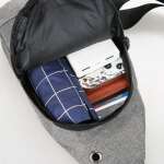 Riñonera De Hombro Azul 31x17x5 Uso Diario Impermeable - Imagen 4