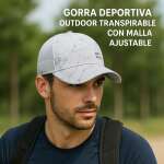 Jockey Gorra Deportiva Outdoor Transpirable Malla Ajustable - Imagen 2