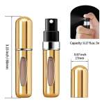 Atomizador Perfume 5ml Aluminio Rellenable Pack 4 Unids - Imagen 3