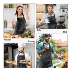 Delantal Cocina Unisex Poli/algodón Ajustable 74x68cm - Imagen 2