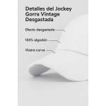 Jockey Gorra Vintage Desgastada 100% Algodón Unisex Premium - Imagen 4