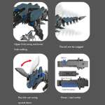 Juguete Bloques Para Armar De Dinosaurio Modelo Eléctronico - Imagen 8