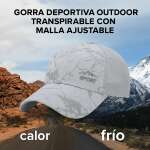 Jockey Gorra Deportiva Outdoor Transpirable Malla Ajustable - Imagen 4