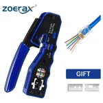 Crimpadora Rj45 Zoerax Pass Thru Para Cat5e Cat6 Cat6a - Imagen 8