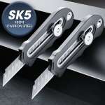 Tiptop Cutter Cartonero Mango De Caucho Hoja Reemplazable - Imagen 7