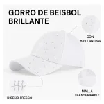 Jockey Gorra Brillante Con Malla Fresca Y Visera Curva - Imagen 4