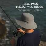 Sombrero Pescador Outdoor Malla Transpirable Playa Ala Ancha - Imagen 2