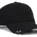 Jockey Urbano Rasgado Hip Hop Vintage Ajustable Con Argollas