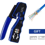 Crimpadora Rj45 Zoerax Pass Thru Para Cat5e Cat6 Cat6a - Imagen 2