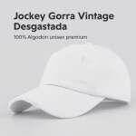 Jockey Gorra Vintage Desgastada 100% Algodón Unisex Premium - Imagen 6