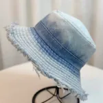 Sombrero Bucket Mezclilla Degradado Urbano Estilo Vintage