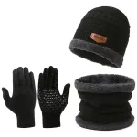 Gorro + Cuello + Guantes A Prueba De Viento Set Completo
