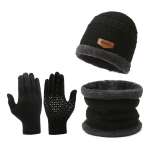 Gorro + Cuello + Guantes A Prueba De Viento Set Completo