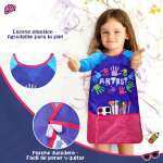 Delantal Infantil Párvulo Manga Larga 51x43 Cm Impermeable - Imagen 8