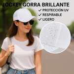 Jockey Gorra Brillante Con Malla Fresca Y Visera Curva - Imagen 3