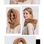 Gorro Invierno Unisex De Felpa Con Pasamontañas Y Cuello - Imagen 9