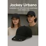 Jockey Urbano Rasgado Hip Hop Vintage Ajustable Con Argollas - Imagen 3