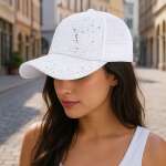 Jockey Gorra Brillante Con Malla Fresca Y Visera Curva - Imagen 2
