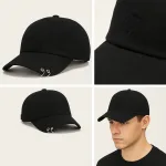 Jockey Urbano Rasgado Hip Hop Vintage Ajustable Con Argollas - Imagen 7
