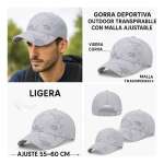 Jockey Gorra Deportiva Outdoor Transpirable Malla Ajustable - Imagen 3