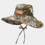 Sombrero Playa Mujer Floral Estilo Tropical Con Ala Ancha