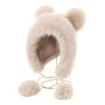 Gorro Felpa Kawaii Mujer Termico Con Orejas De Oso - Imagen 7