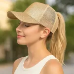 Jockey Mujer Brillante Con Cola De Caballo Y Malla - Imagen 3