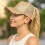 Jockey Mujer Brillante Con Cola De Caballo Y Malla - Imagen 3