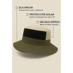 Sombrero Pescador Outdoor Ala Ancha Protección Solar Adulto - Imagen 5