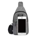 Riñonera De Hombro Azul 31x17x5 Uso Diario Impermeable - Imagen 6