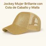 Jockey Mujer Brillante Con Cola De Caballo Y Malla - Imagen 7