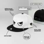Jockey Gorra Plana Bad Eyes Corazón Roto Urbana Unisex - Imagen 2