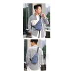 Riñonera De Hombro Azul 31x17x5 Uso Diario Impermeable - Imagen 2