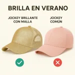 Jockey Mujer Brillante Con Cola De Caballo Y Malla - Imagen 5