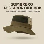 Sombrero Pescador Outdoor Ala Ancha Protección Solar Adulto - Imagen 6