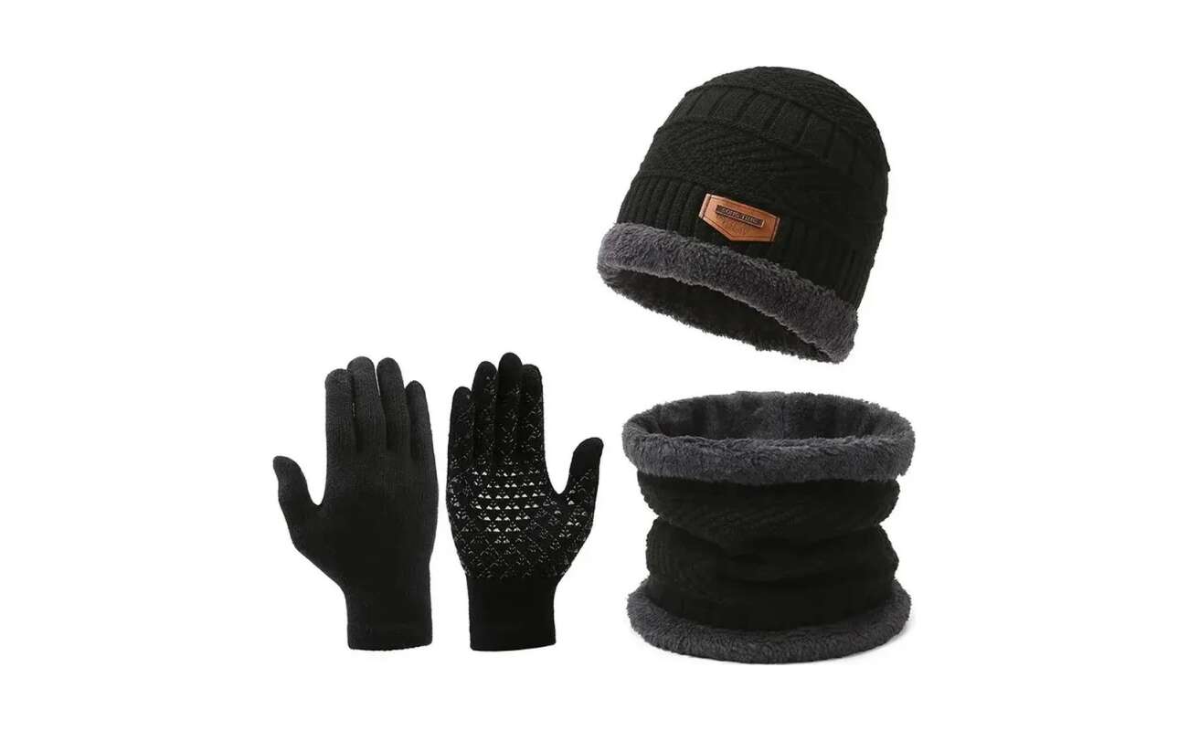 Set Invierno 3 en 1: Gorro, Cuello y Guantes Táctiles con Chiporro