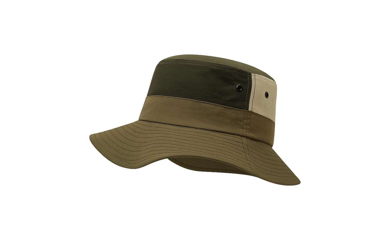 Sombrero Pescador Outdoor Ala Ancha Protección Solar Verde Musgo