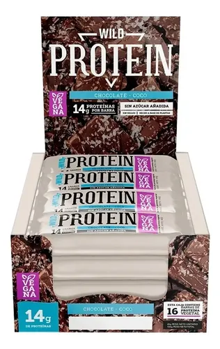 D_693663-MLC80831080427_112024-O.webp Wild Protein Vegana Chocolate Coco 16u - Envio Gratis - Imagen 1