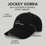 Jockey Gorra 100% Algodón Ajustable Estilo Urbano - Imagen 3